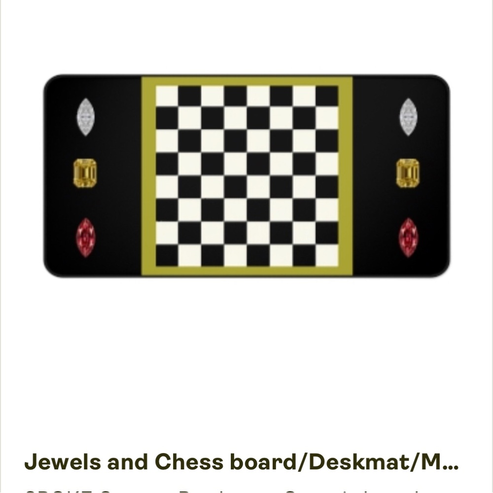 Chessboard New With tags Deskmat, Mousepad, Neoprene